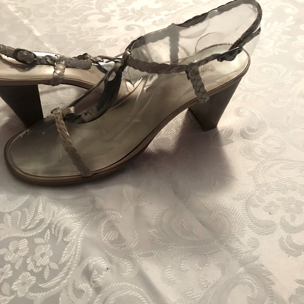 💝Sandals Enzo Angioni brand size 9.5matted silver